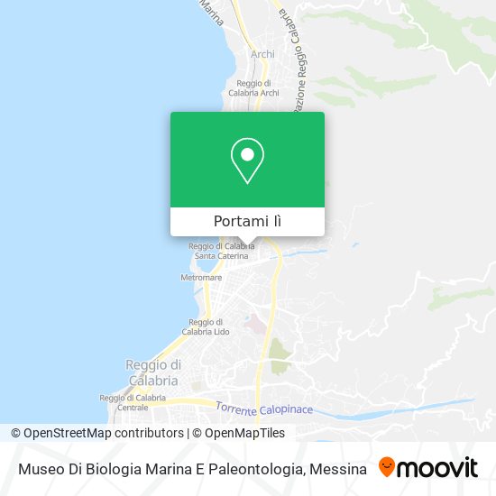 Mappa Museo Di Biologia Marina E Paleontologia