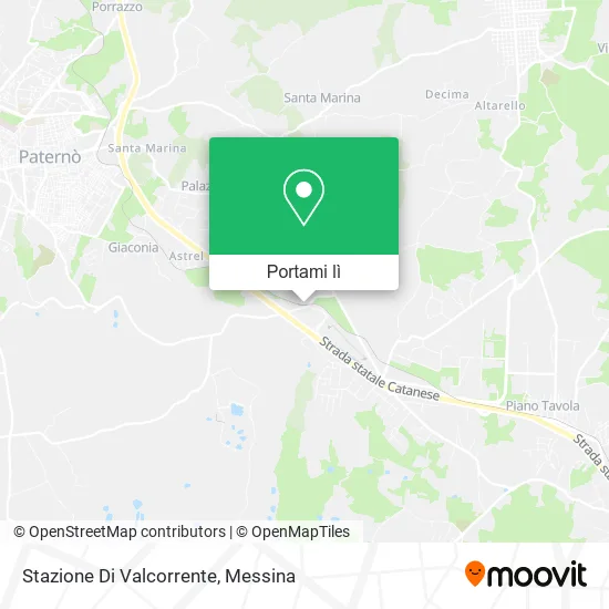 Mappa Stazione Di Valcorrente