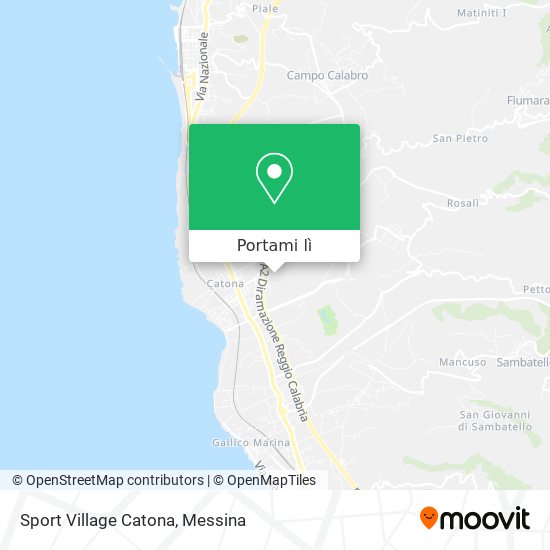 Mappa Sport Village Catona