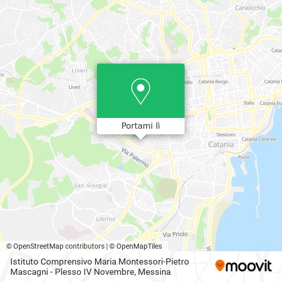 Mappa Istituto Comprensivo Maria Montessori-Pietro Mascagni - Plesso IV Novembre