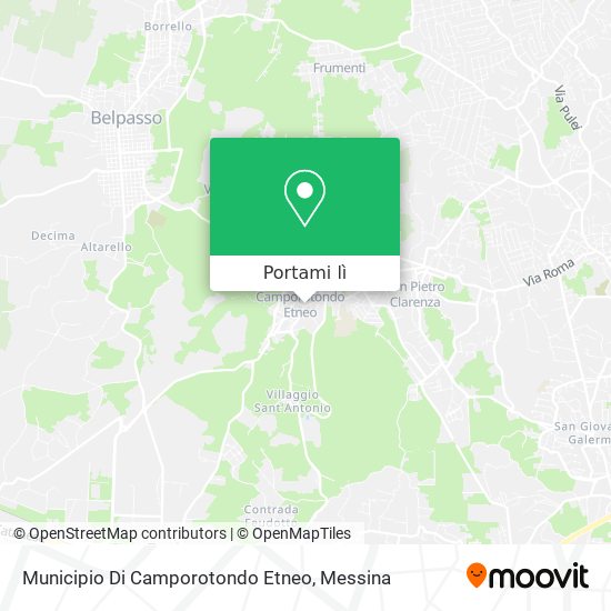 Mappa Municipio Di Camporotondo Etneo