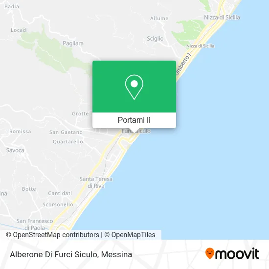 Mappa Alberone Di Furci Siculo