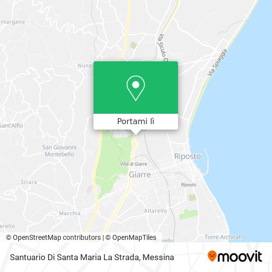 Mappa Santuario Di Santa Maria La Strada