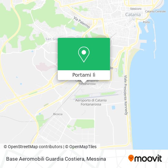 Mappa Base Aeromobili Guardia Costiera