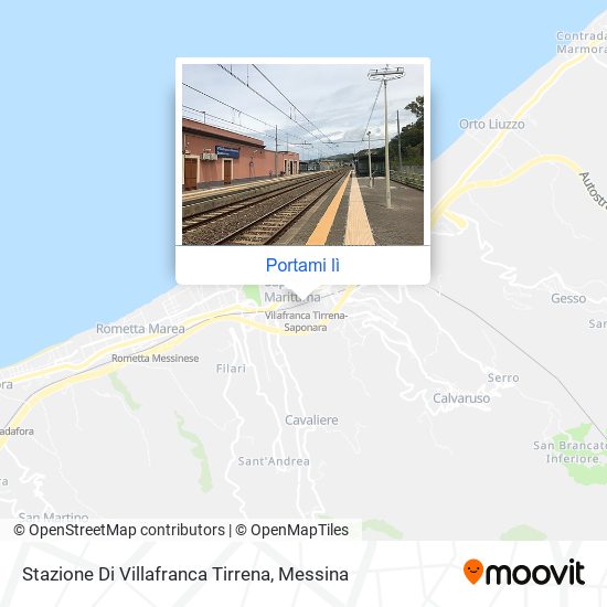 Mappa Stazione Di Villafranca Tirrena