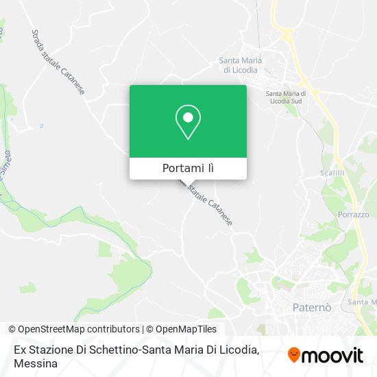 Mappa Ex Stazione Di Schettino-Santa Maria Di Licodia