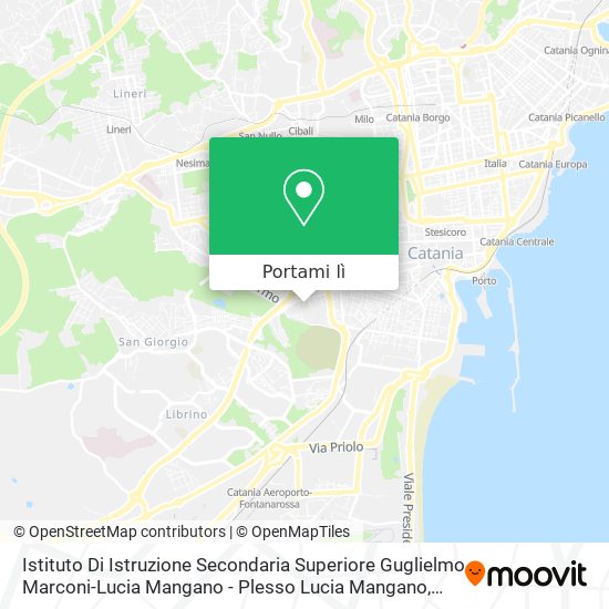Mappa Istituto Di Istruzione Secondaria Superiore Guglielmo Marconi-Lucia Mangano - Plesso Lucia Mangano