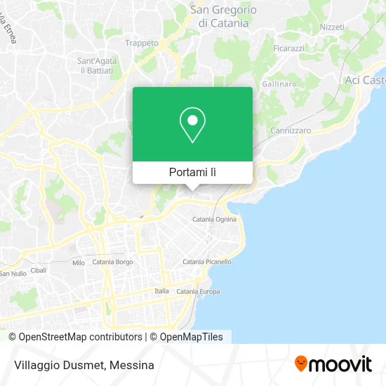 Mappa Villaggio Dusmet