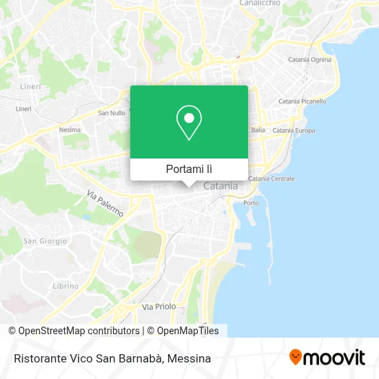 Mappa Ristorante Vico San Barnabà