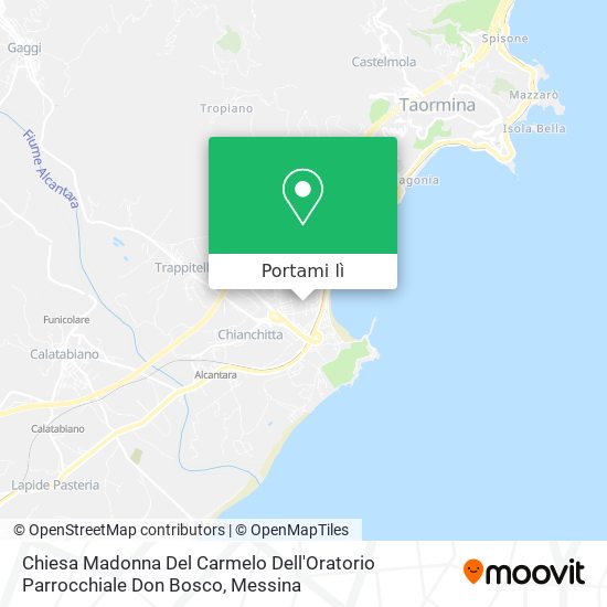 Mappa Chiesa Madonna Del Carmelo Dell'Oratorio Parrocchiale Don Bosco