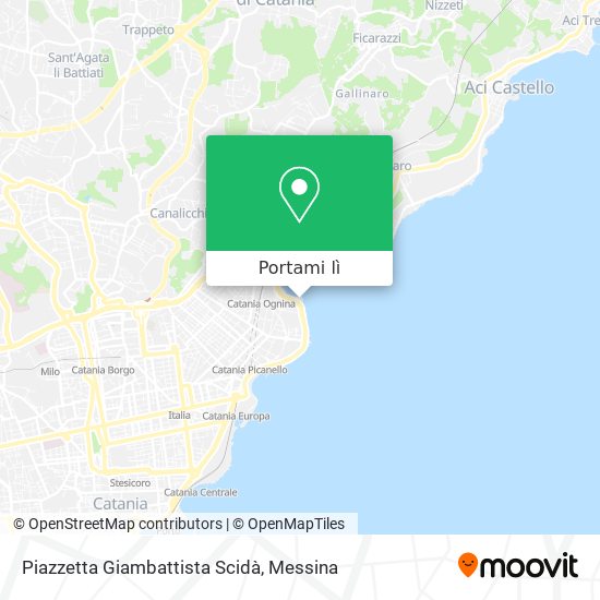Mappa Piazzetta Giambattista Scidà