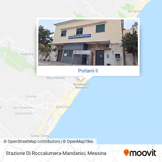Mappa Stazione Di Roccalumera-Mandanici