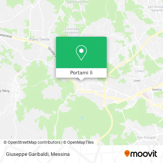 Mappa Giuseppe Garibaldi