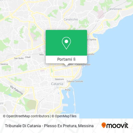 Mappa Tribunale Di Catania - Plesso Ex Pretura