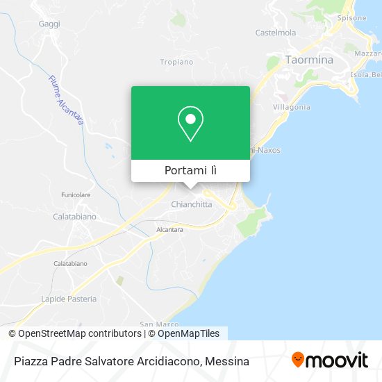 Mappa Piazza Padre Salvatore Arcidiacono