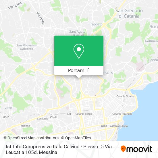 Mappa Istituto Comprensivo Italo Calvino - Plesso Di Via Leucatia 105d