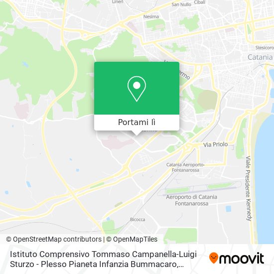 Mappa Istituto Comprensivo Tommaso Campanella-Luigi Sturzo - Plesso Pianeta Infanzia Bummacaro