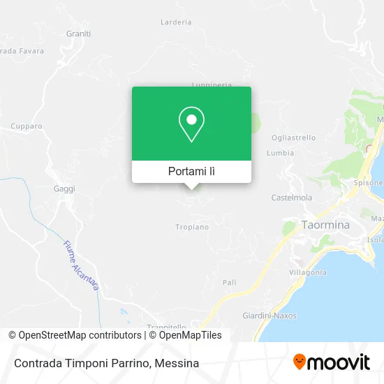 Mappa Contrada Timponi Parrino
