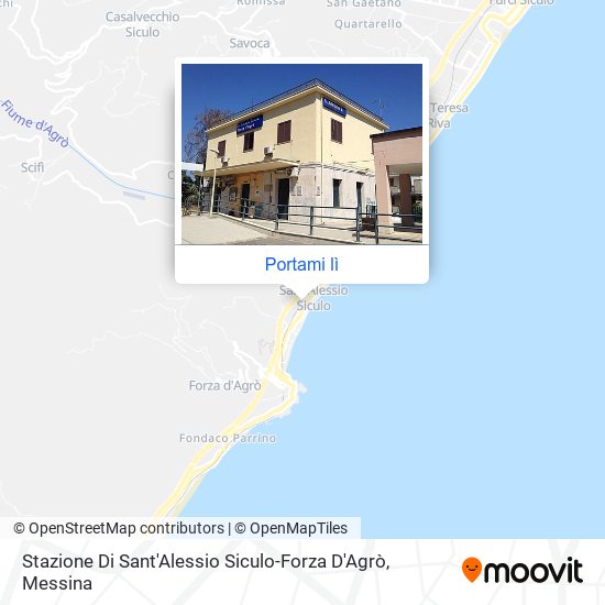 Mappa Stazione Di Sant'Alessio Siculo-Forza D'Agrò