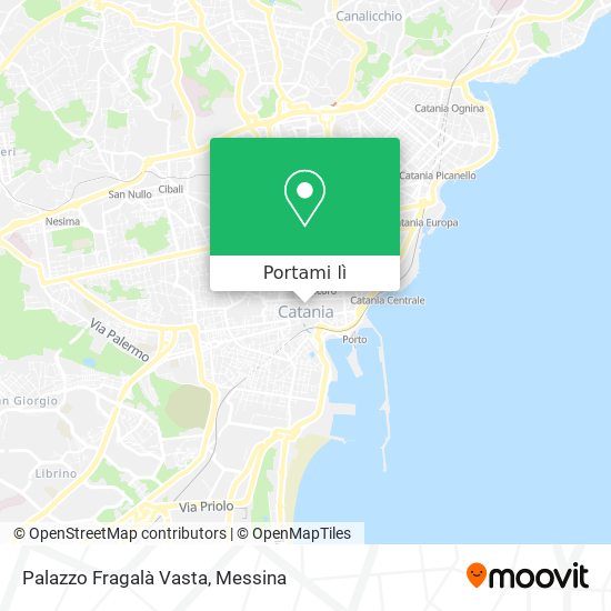 Mappa Palazzo Fragalà Vasta