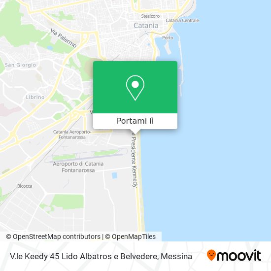 Mappa V.le Keedy 45 Lido Albatros e Belvedere