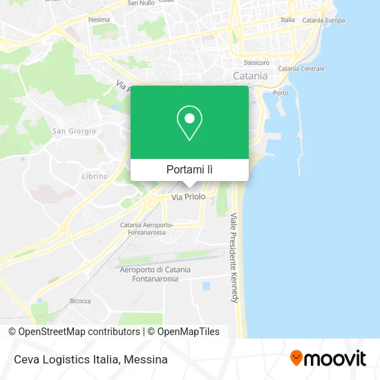 Mappa Ceva Logistics Italia