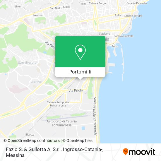 Mappa Fazio S. & Gullotta A. S.r.l. Ingrosso-Catania-