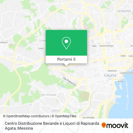 Mappa Centro Distribuzione Bevande e Liquori di Rapisarda Agata
