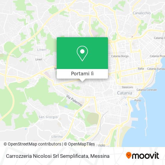 Mappa Carrozzeria Nicolosi Srl Semplificata