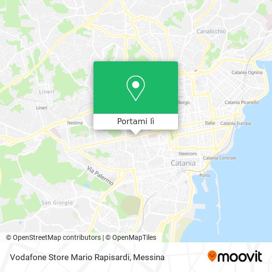 Mappa Vodafone Store Mario Rapisardi