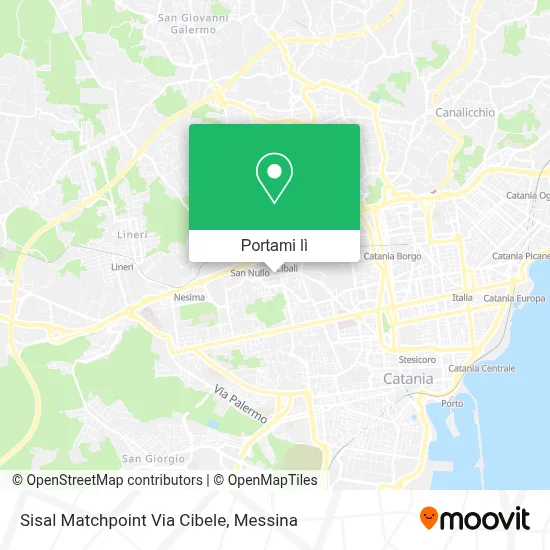 Mappa Sisal Matchpoint Via Cibele