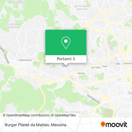 Mappa Burger Planet da Matteo