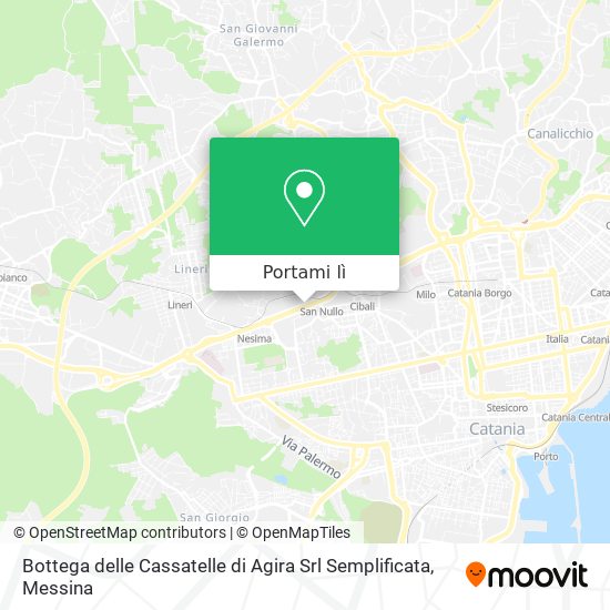 Mappa Bottega delle Cassatelle di Agira Srl Semplificata