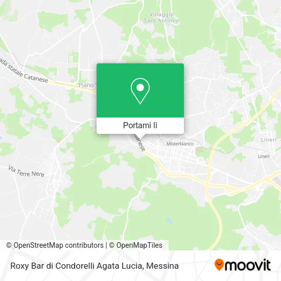 Mappa Roxy Bar di Condorelli Agata Lucia