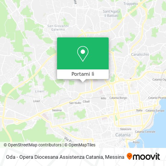 Mappa Oda - Opera Diocesana Assistenza Catania