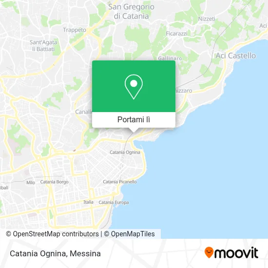 Mappa Catania Ognina