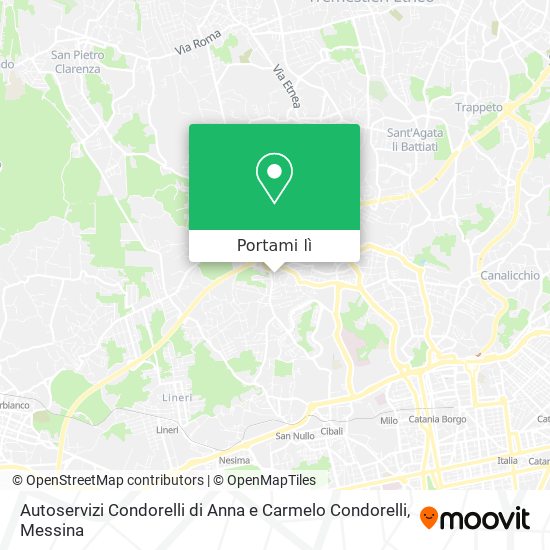 Mappa Autoservizi Condorelli di Anna e Carmelo Condorelli