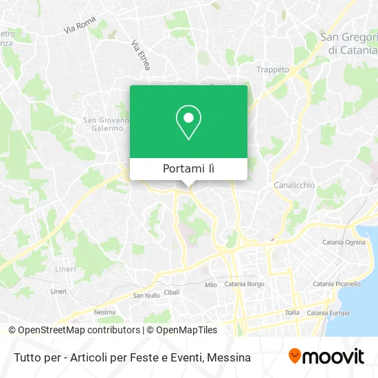 Mappa Tutto per - Articoli per Feste e Eventi