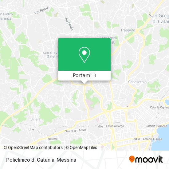Mappa Policlinico di Catania