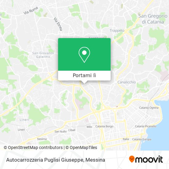 Mappa Autocarrozzeria Puglisi Giuseppe