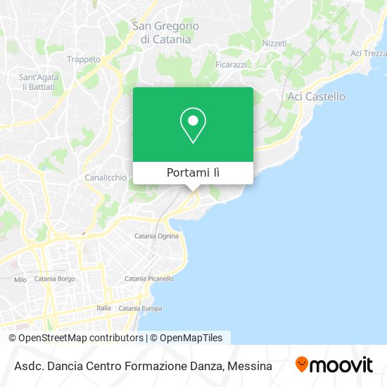 Mappa Asdc. Dancia Centro Formazione Danza