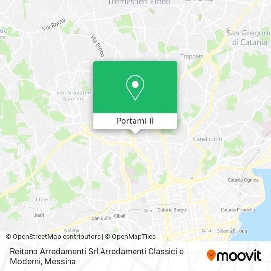 Mappa Reitano Arredamenti Srl Arredamenti Classici e Moderni