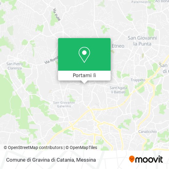 Mappa Comune di Gravina di Catania