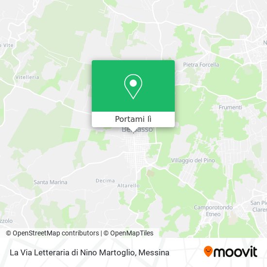 Mappa La Via Letteraria di Nino Martoglio