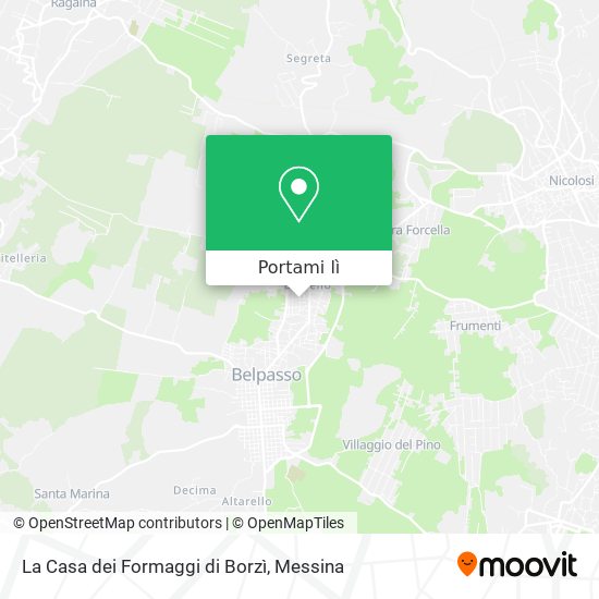 Mappa La Casa dei Formaggi di Borzì