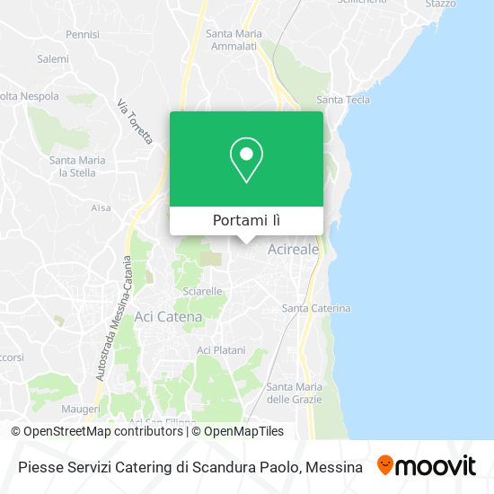 Mappa Piesse Servizi Catering di Scandura Paolo