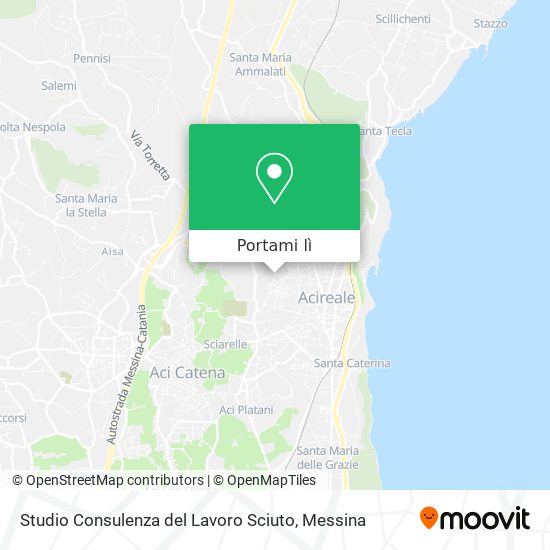 Mappa Studio Consulenza del Lavoro Sciuto