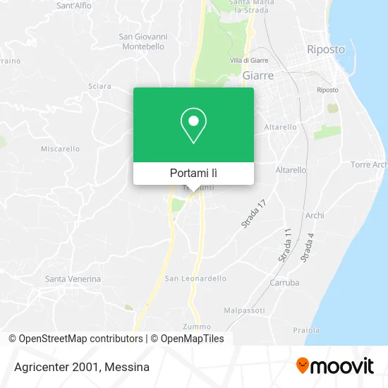 Mappa Agricenter 2001