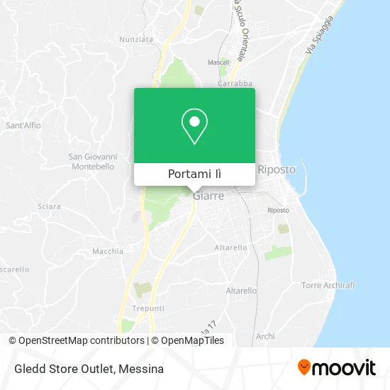 Mappa Gledd Store Outlet