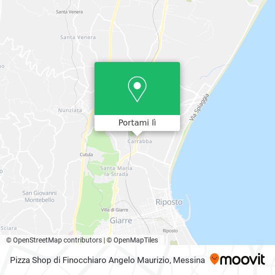 Mappa Pizza Shop di Finocchiaro Angelo Maurizio